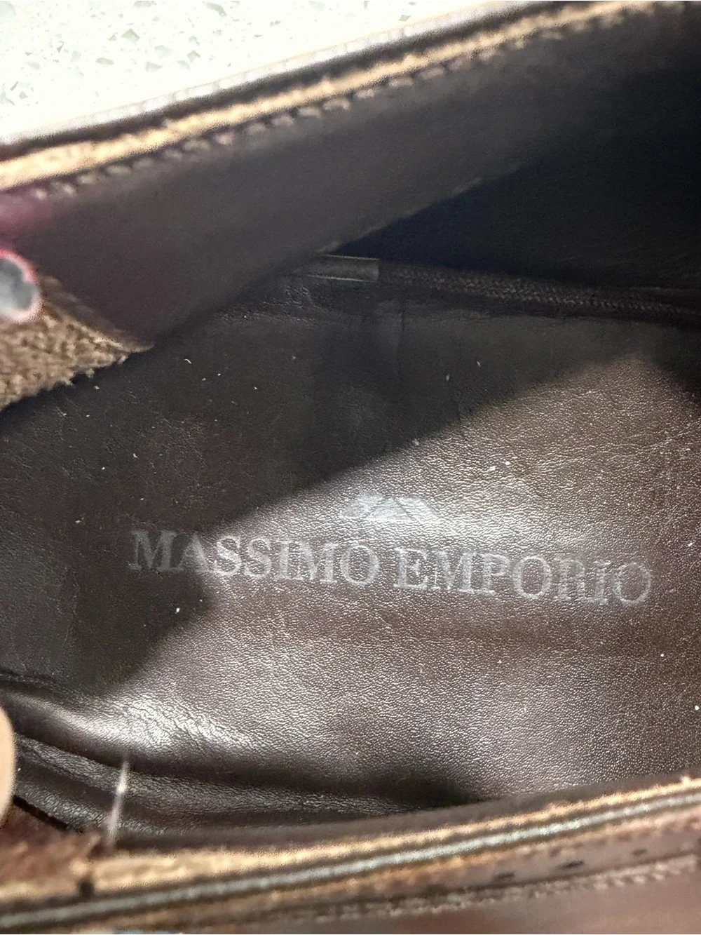 Massimo Emporio Brown Leather Oxford Dress Shoes Size 11.5